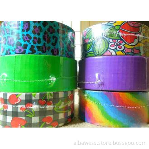 Single Sided Colored Cloth Duct Tape High Bond For Marking